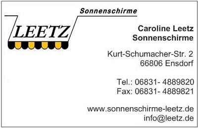 Caroline Leetz Sonnenschirme Ensdorf Logo